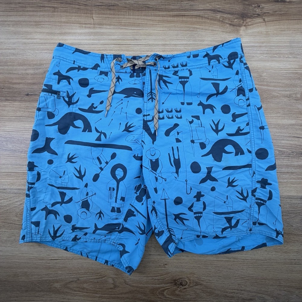 Patagonia‎ Wavefarer Board Shorts Men's 36 Blue